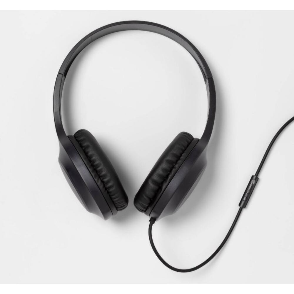 New Black Wired Headphone / Mic